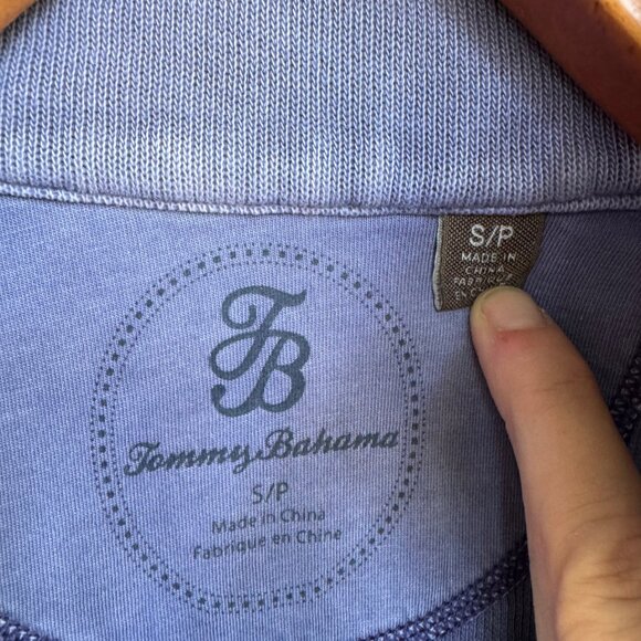 Tommy Bahama Blue Cotton Half Zip Pullover – Women’s Small, Coastal Classic - Picture 4 of 10